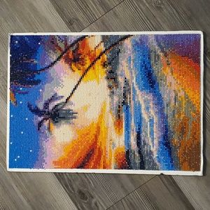 Palm tree ocean diamond art